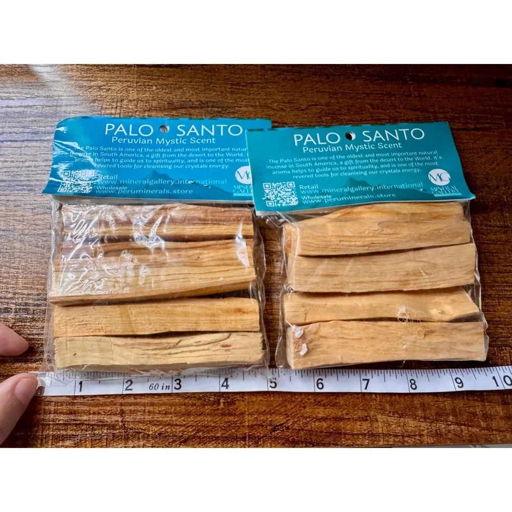 Palo Santo Incense Sticks Natural Smudge Wood Peruvian Mystic Scent 10 Pieces